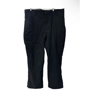 Eddie Bauer Mens Black Fleece Lined Winter Pants Size 40x30 Nylon Stretch Outdoo